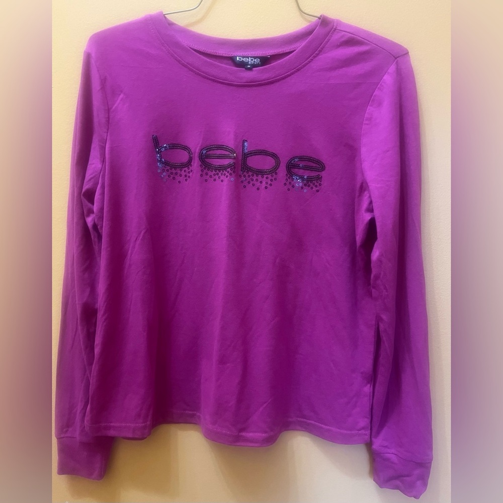 Bebe sport long sleeve shirt
